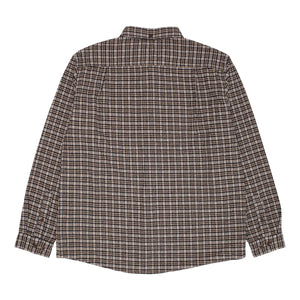 GX1000 - Long Sleeve Hounds Tooth Button Down Shirt beige