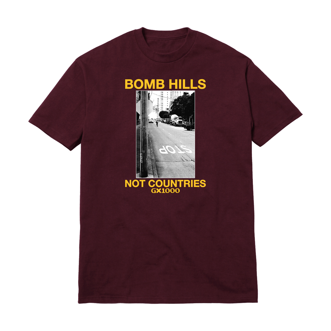 GX1000 - Bomb Hills Tee burgundy