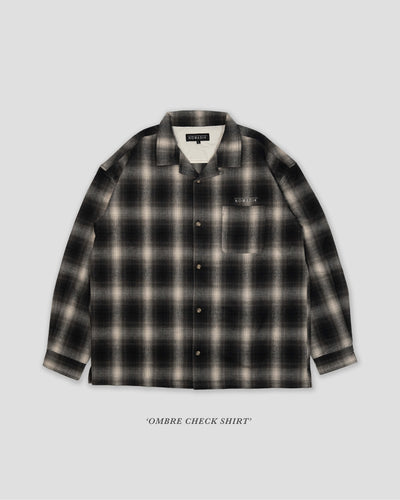 Nomadik - Ombre Check Shirt black