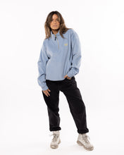 Laden Sie das Bild in den Galerie-Viewer, Howl - Corduroy Half Zip uniform blue