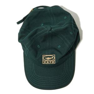 Cafe Skateboards - 6 Panel Cap washed forest green
