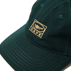 Cafe Skateboards - 6 Panel Cap washed forest green