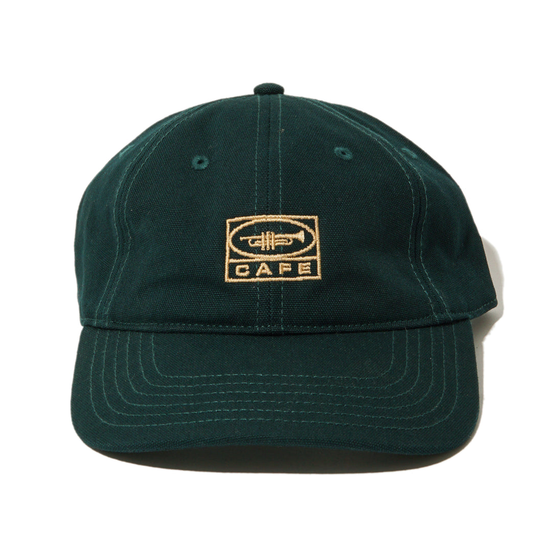 Cafe Skateboards - 6 Panel Cap washed forest green