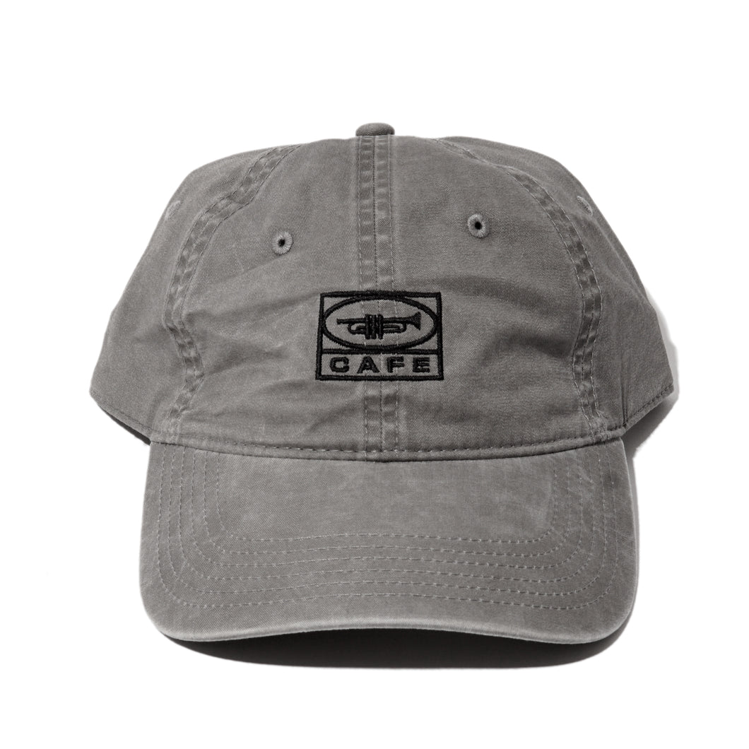 Cafe Skateboards - 6 Panel Cap washed black