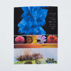 Blue Flower - Delphinium Tee white