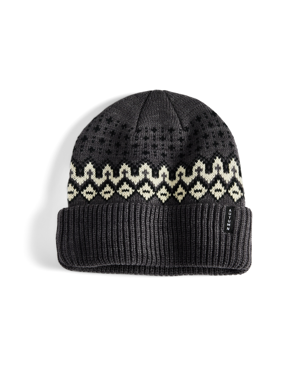 Autumn - Fair Isle Beanie charcoal