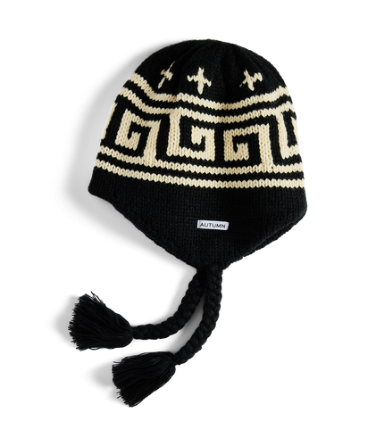 Autumn - Niseko Ear Flap Beanie black