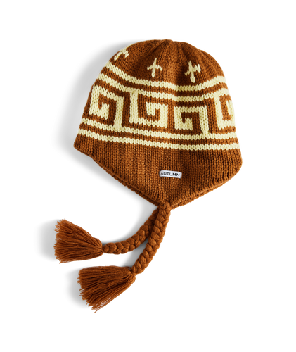 Autumn - Niseko Ear Flap Beanie nutmeg