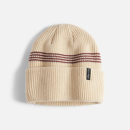 Autumn - Mini Stripe Beanie oatmilk