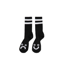 Laden Sie das Bild in den Galerie-Viewer, Polar Skate Co. - Happy Sad Rib Socks black