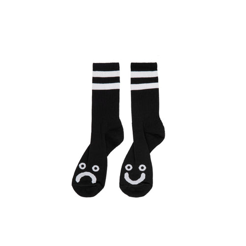 Polar Skate Co. - Happy Sad Rib Socks black