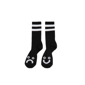Polar Skate Co. - Happy Sad Rib Socks black