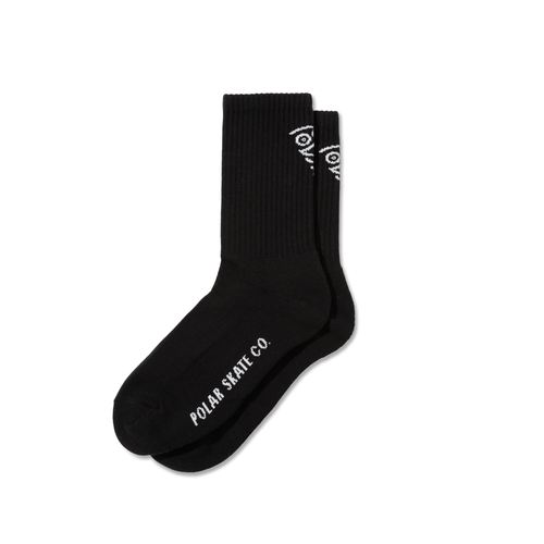 Polar Skate Co. - Face Socks black