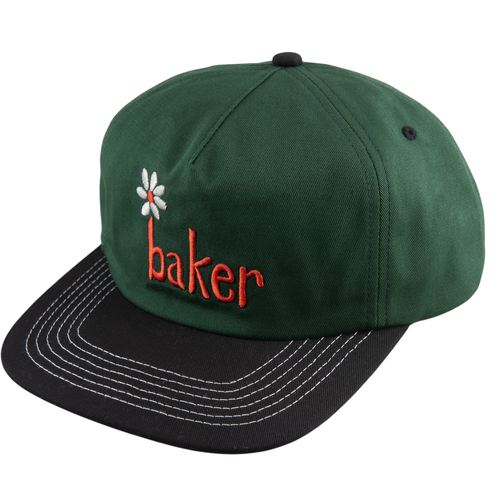 Baker - Daisy Snapback Cap green/black
